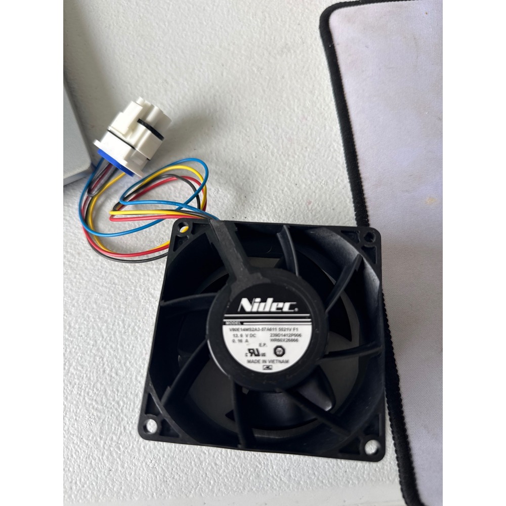 GE OEM Refrigerator Evaporator Fan Motor WR60X26866 V80E14MS2A3-57A611 13.6V